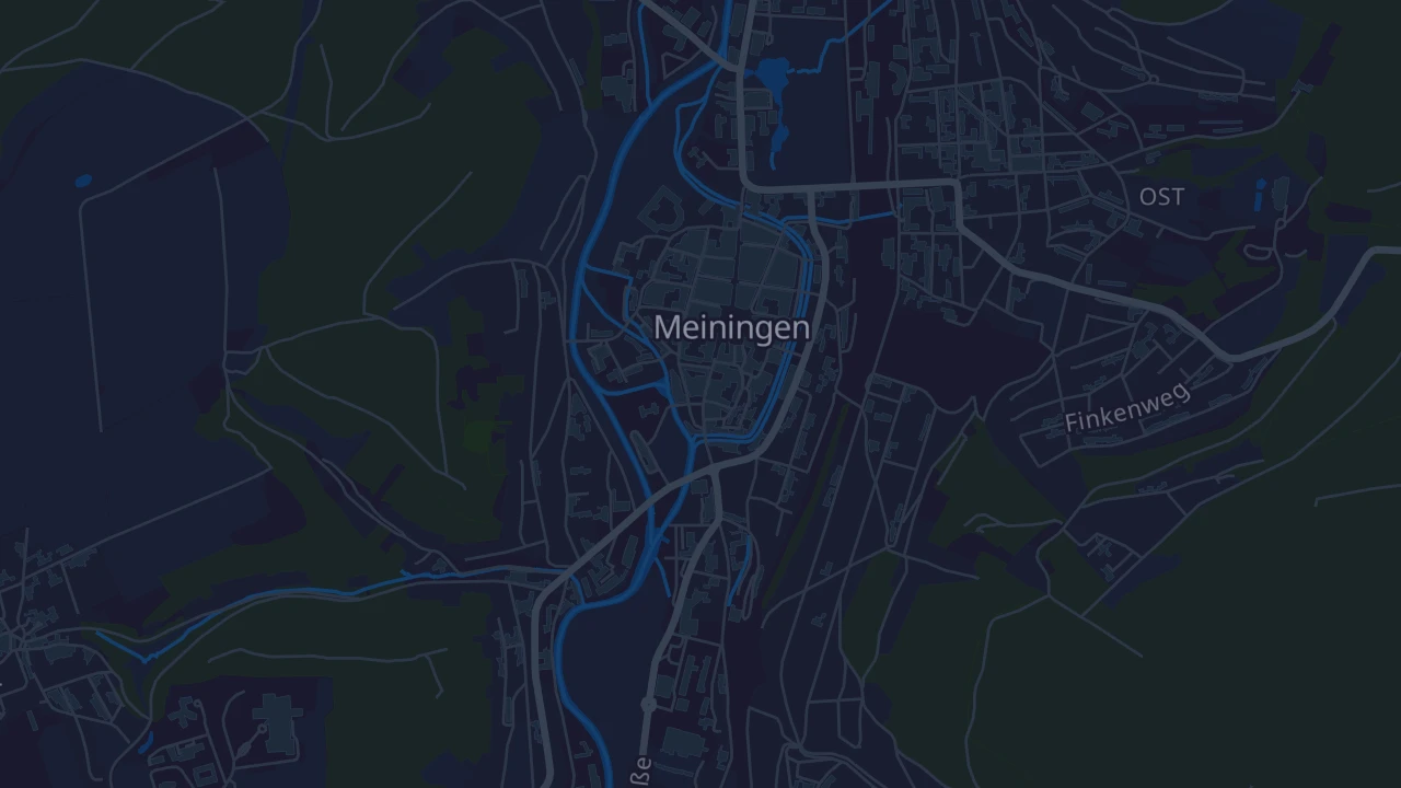 Karte von Meiningen