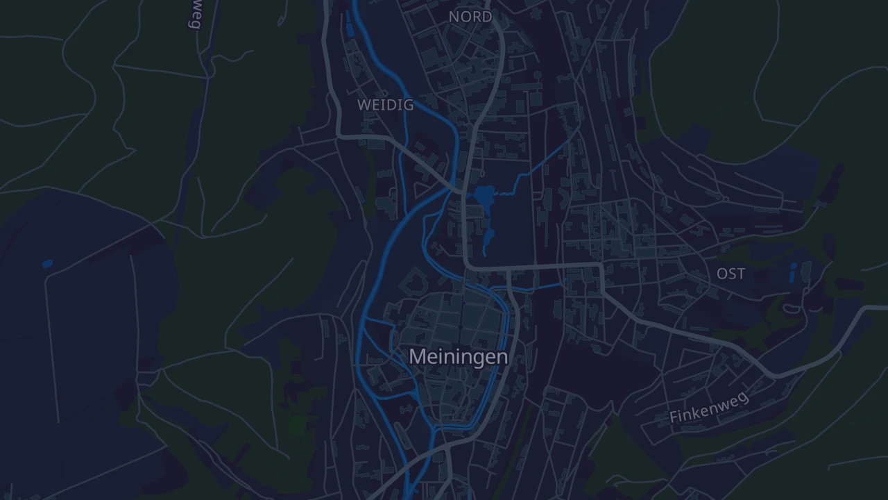 Karte von Meiningen