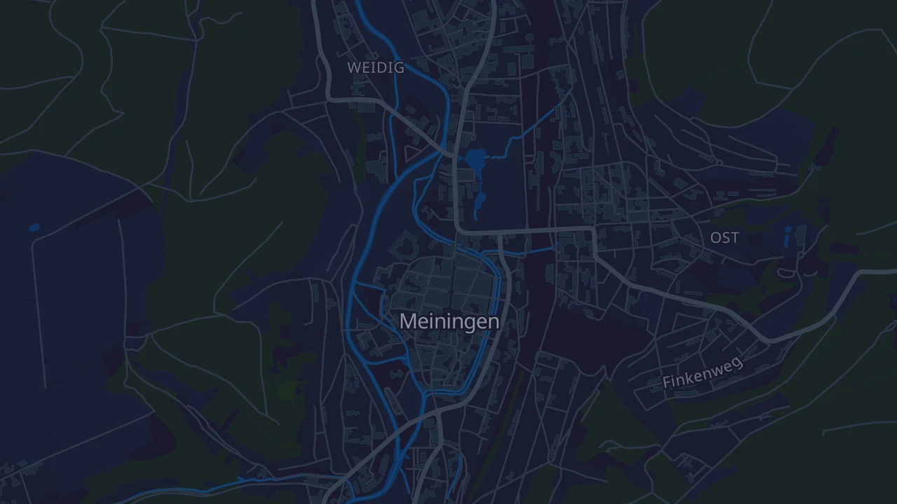 Karte von Meiningen