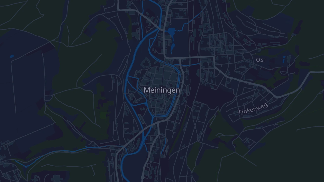 Karte von Meiningen