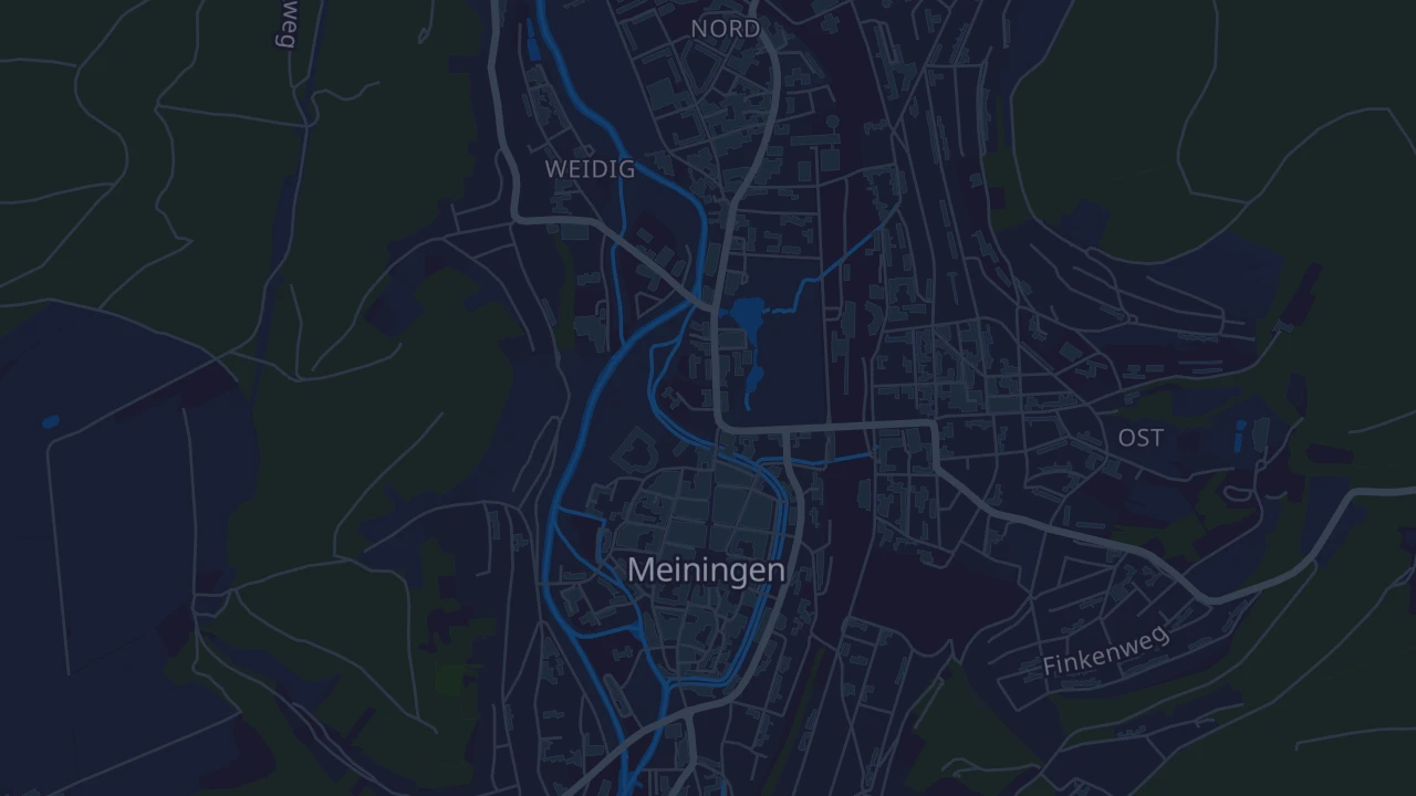 Karte von Meiningen