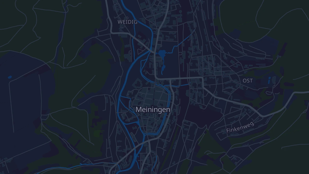 Karte von Meiningen