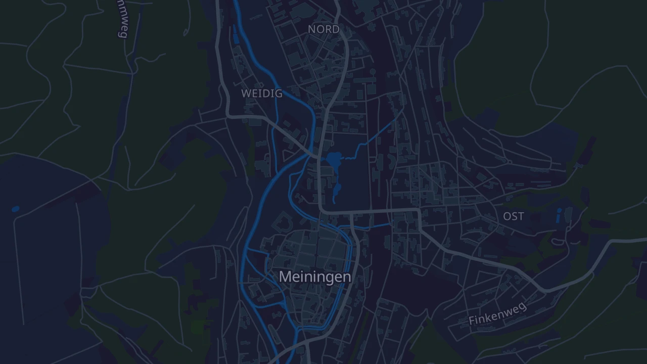 Karte von Meiningen