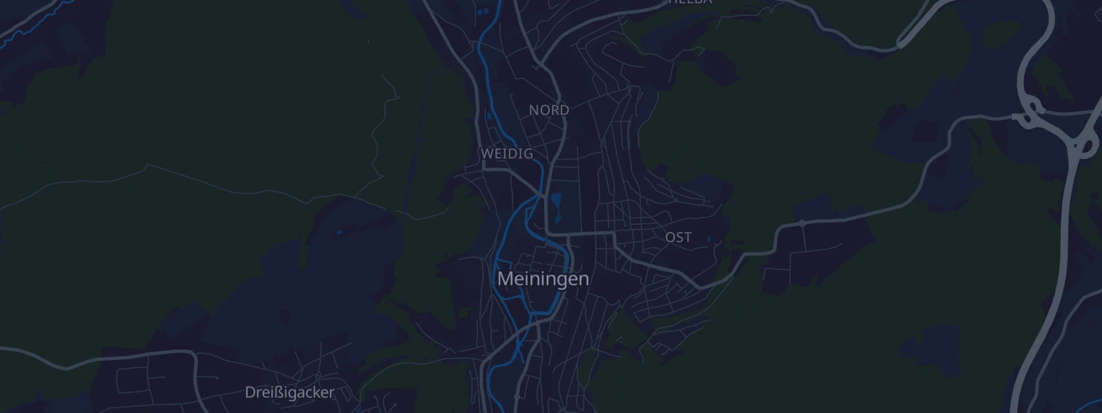 Karte von Meiningen