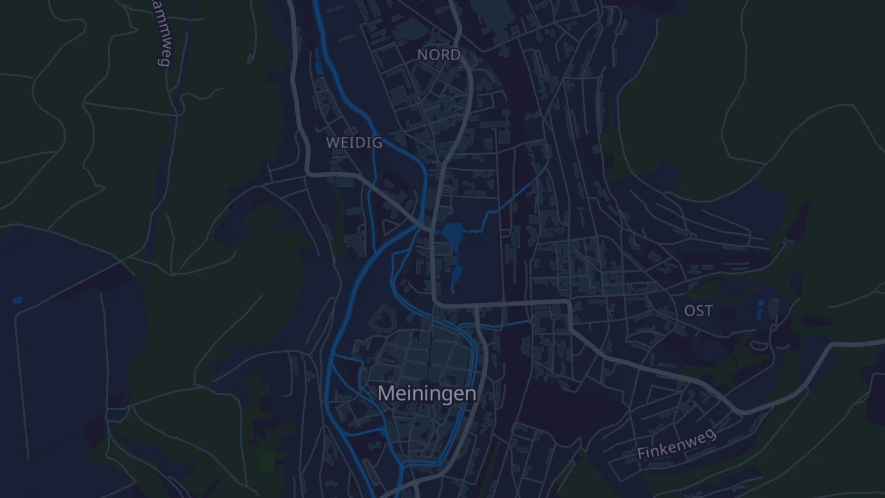 Karte von Meiningen