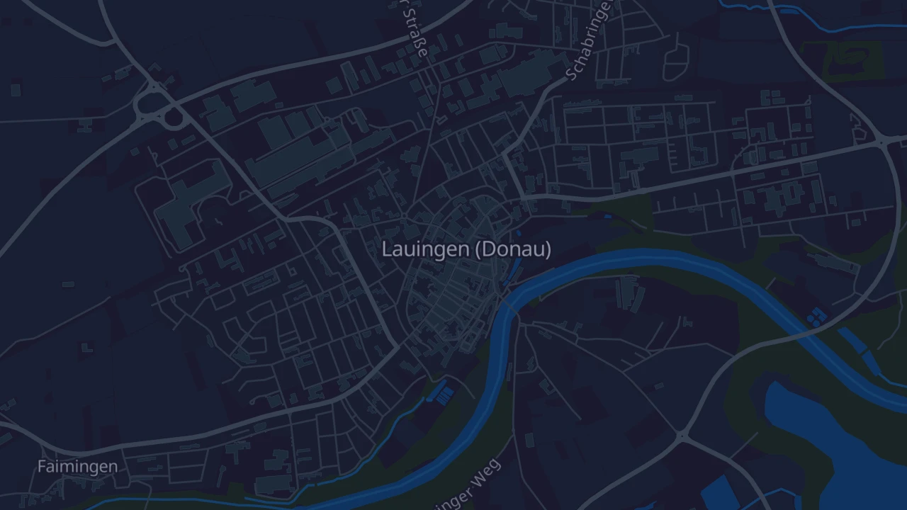 Karte von Lauingen (Donau)