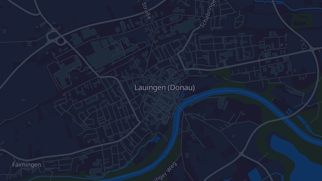 Karte von Lauingen (Donau)