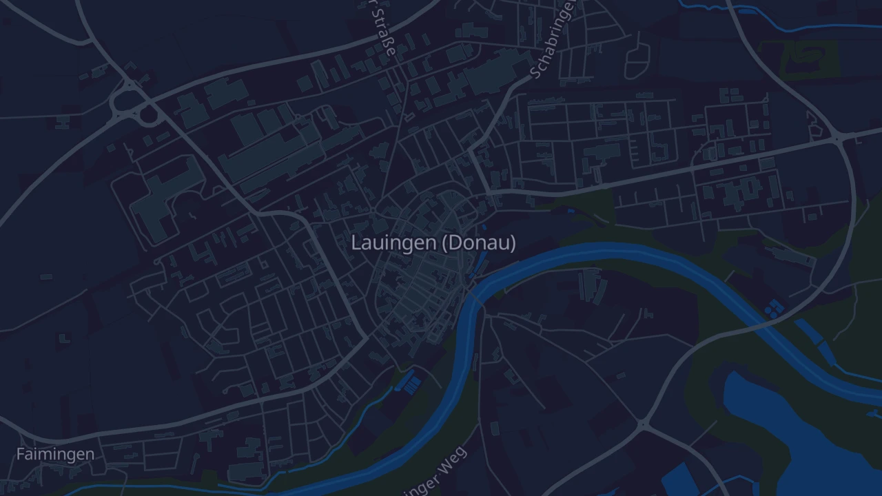 Karte von Lauingen (Donau)