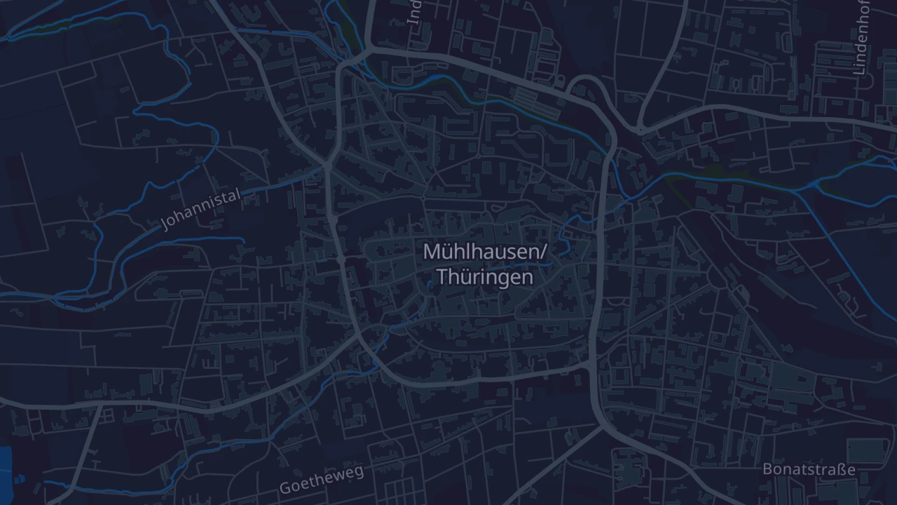 Karte von Mühlhausen/Thüringen