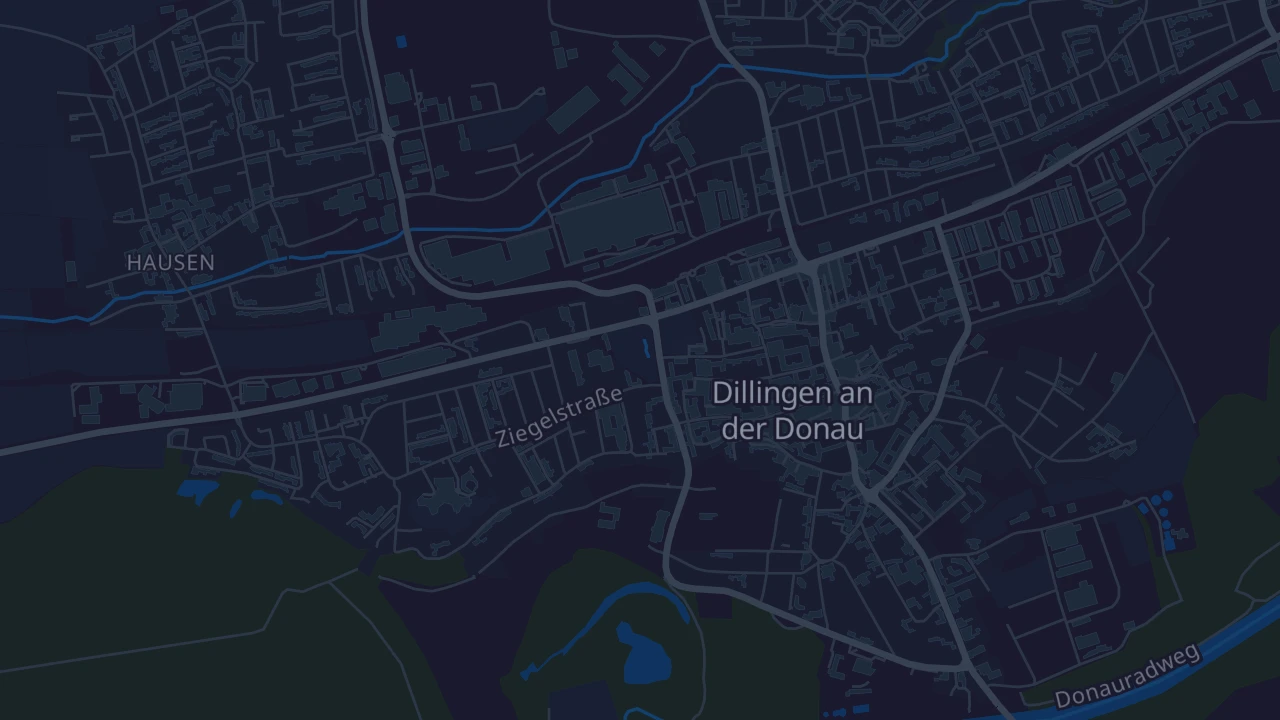 Karte von Dillingen an der Donau