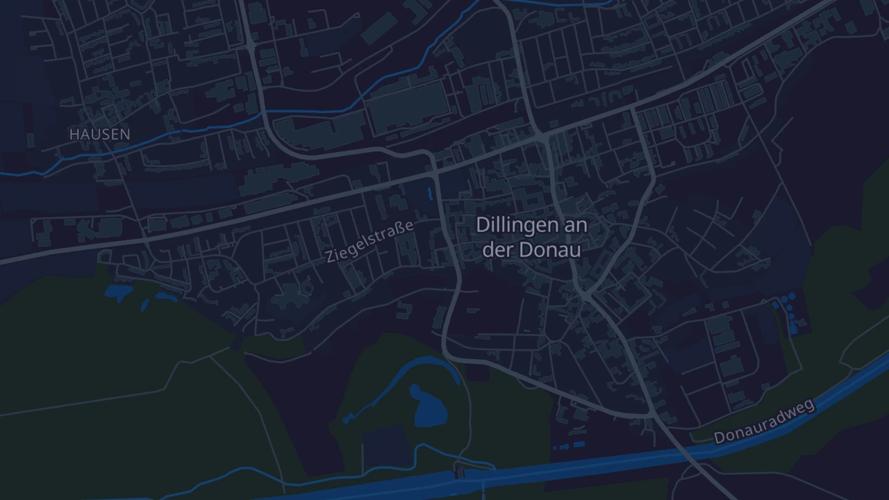 Karte von Dillingen an der Donau