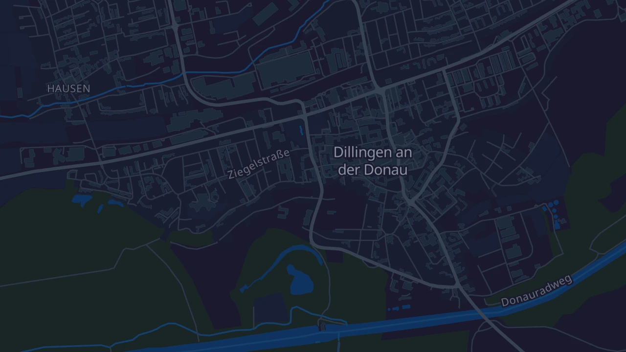 Karte von Dillingen an der Donau