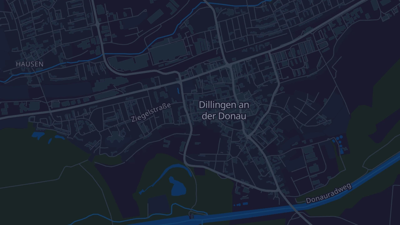 Karte von Dillingen an der Donau