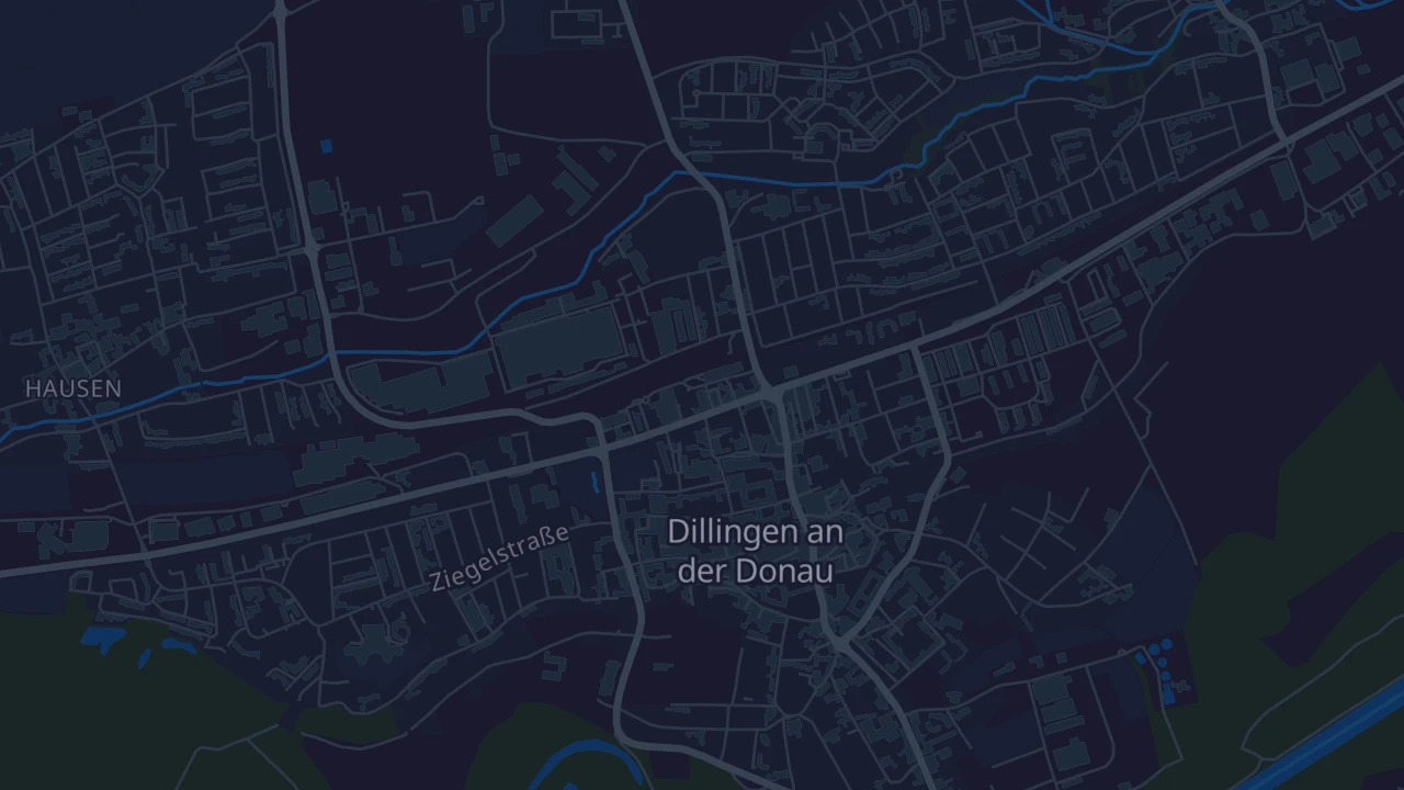 Karte von Dillingen an der Donau