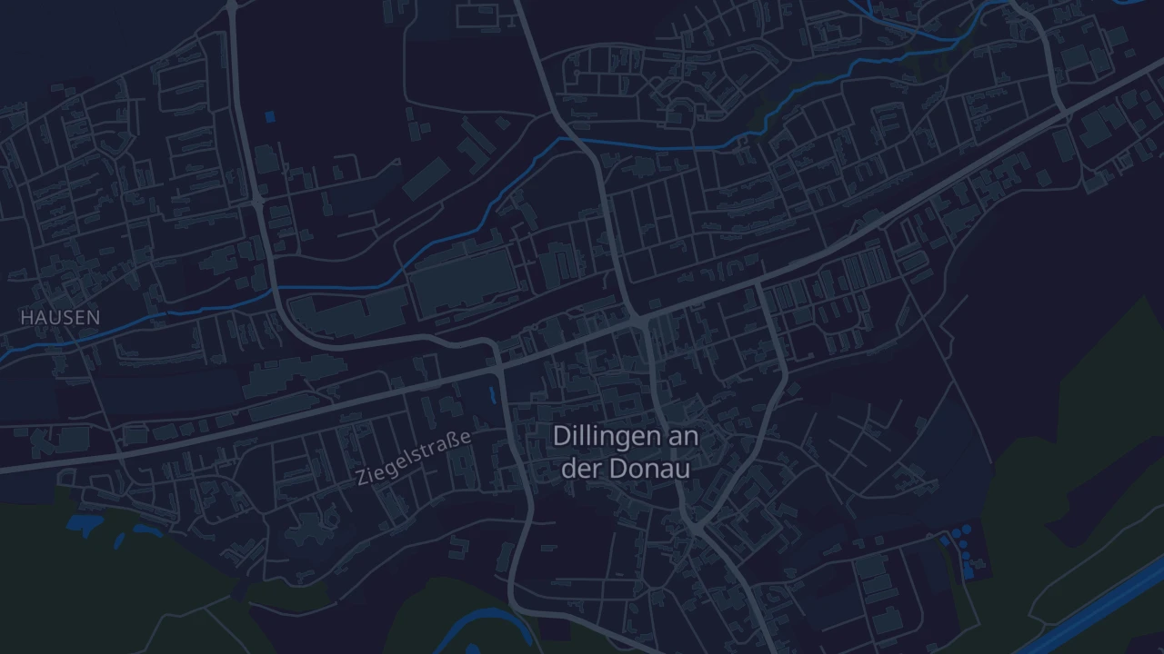 Karte von Dillingen an der Donau