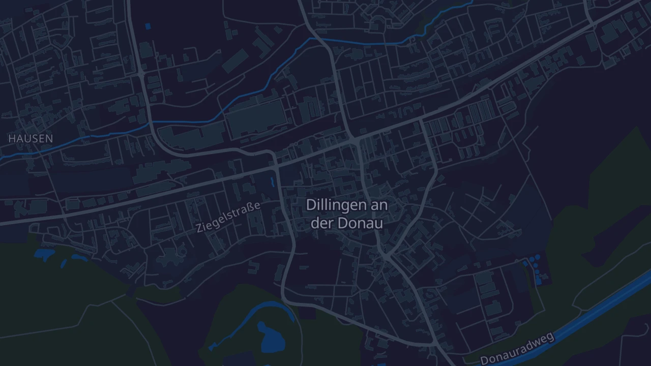 Karte von Dillingen an der Donau