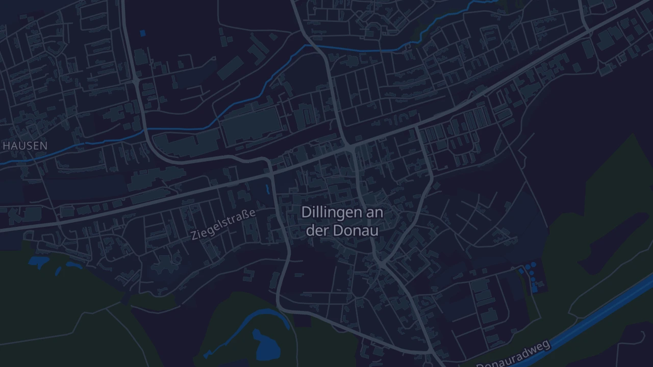 Karte von Dillingen an der Donau