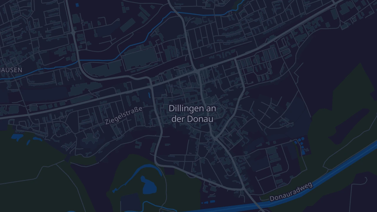 Karte von Dillingen an der Donau