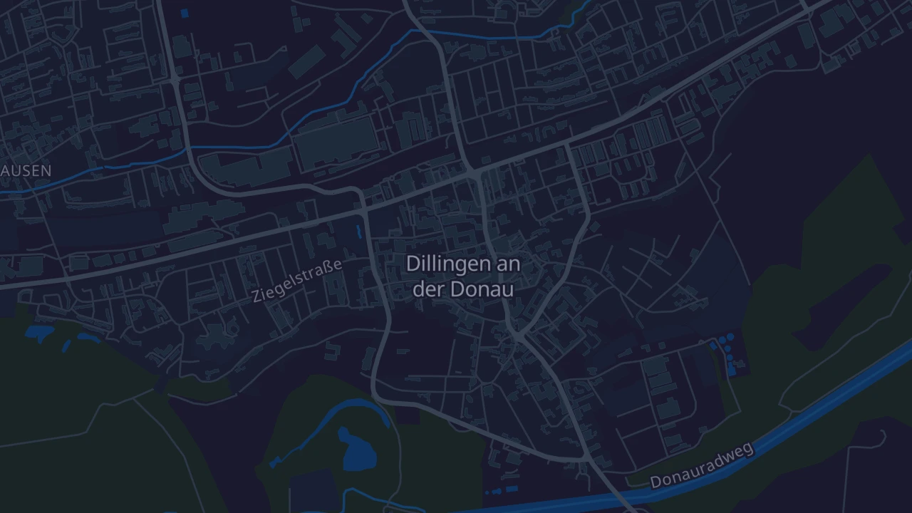 Karte von Dillingen an der Donau