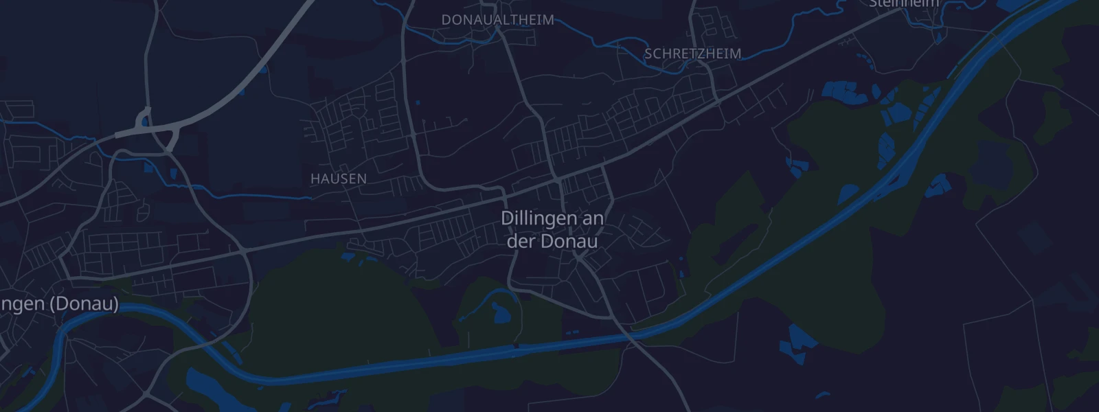 Karte von Dillingen an der Donau
