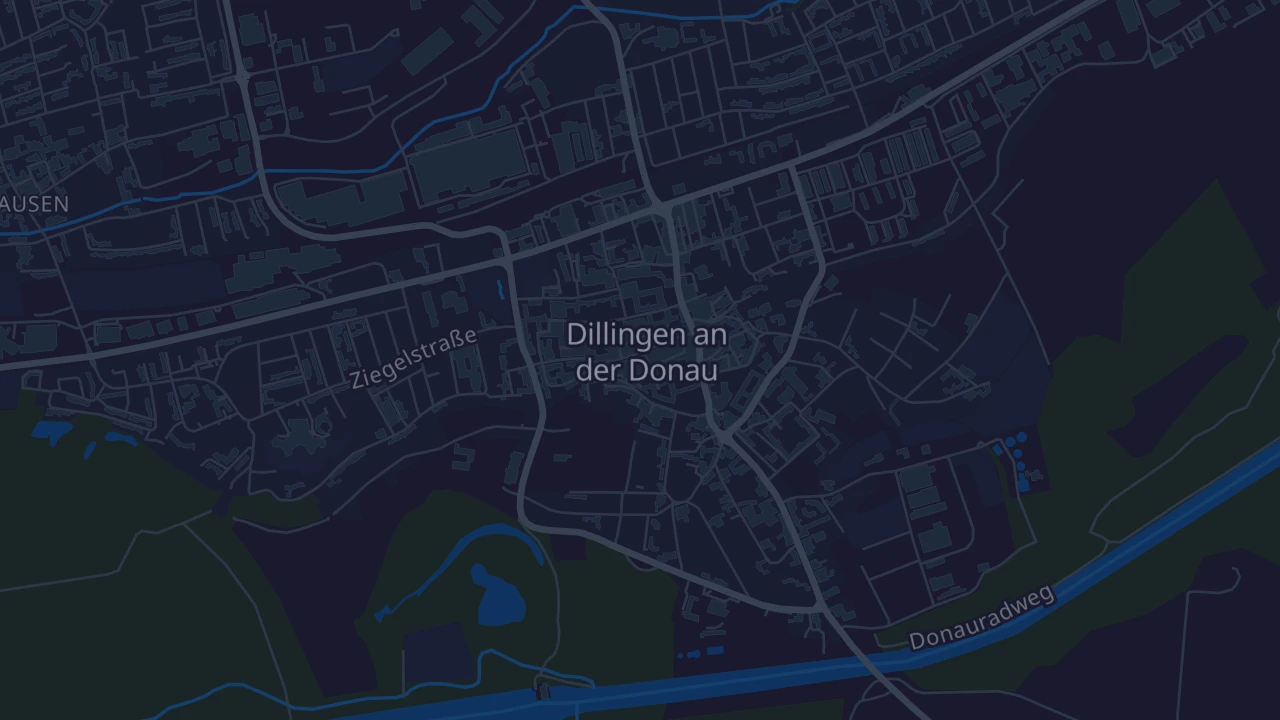 Karte von Dillingen an der Donau