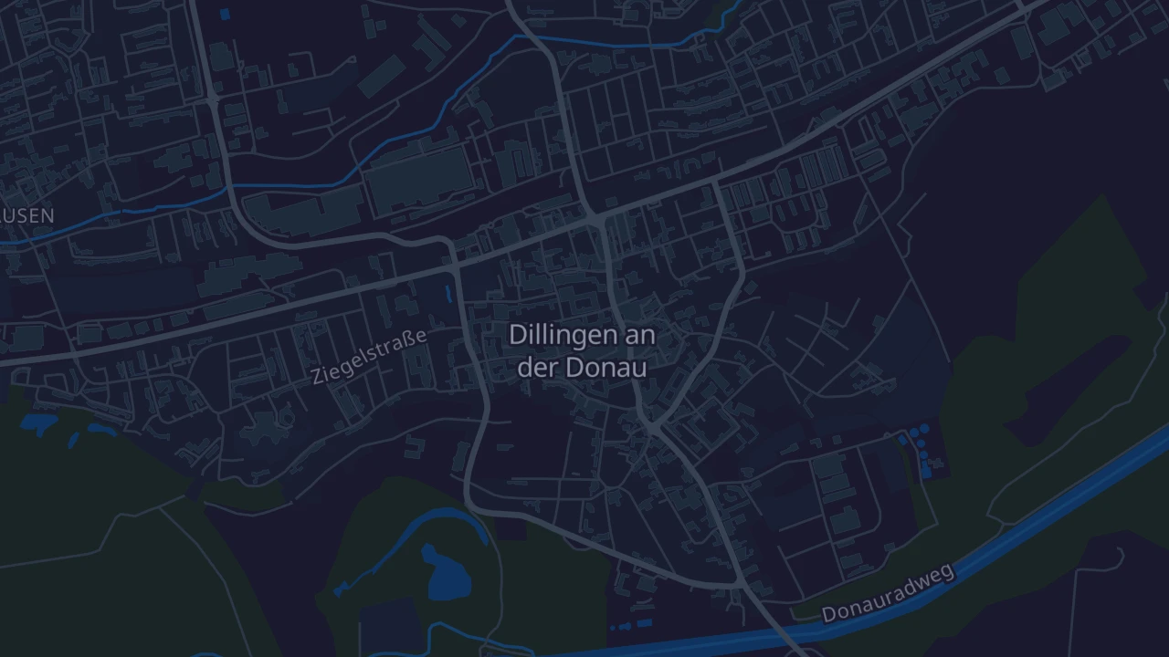 Karte von Dillingen an der Donau