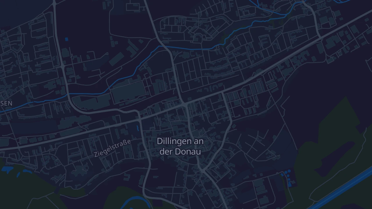 Karte von Dillingen an der Donau