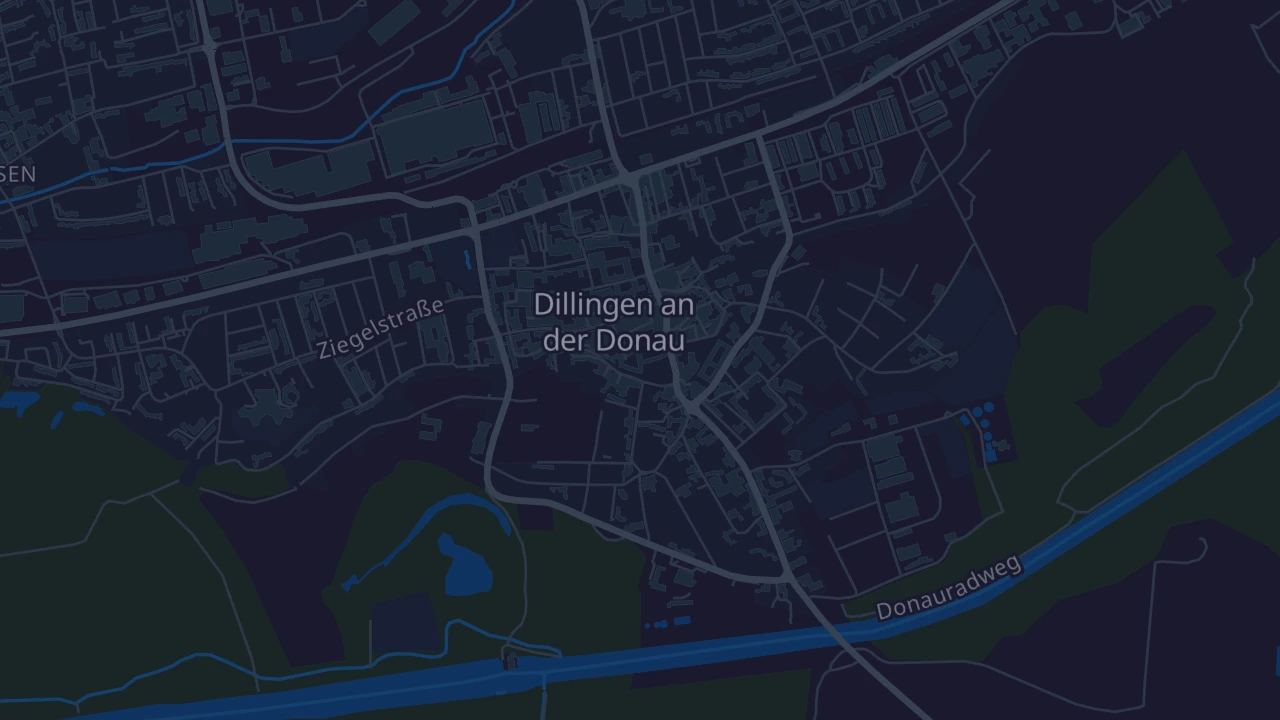 Karte von Dillingen an der Donau