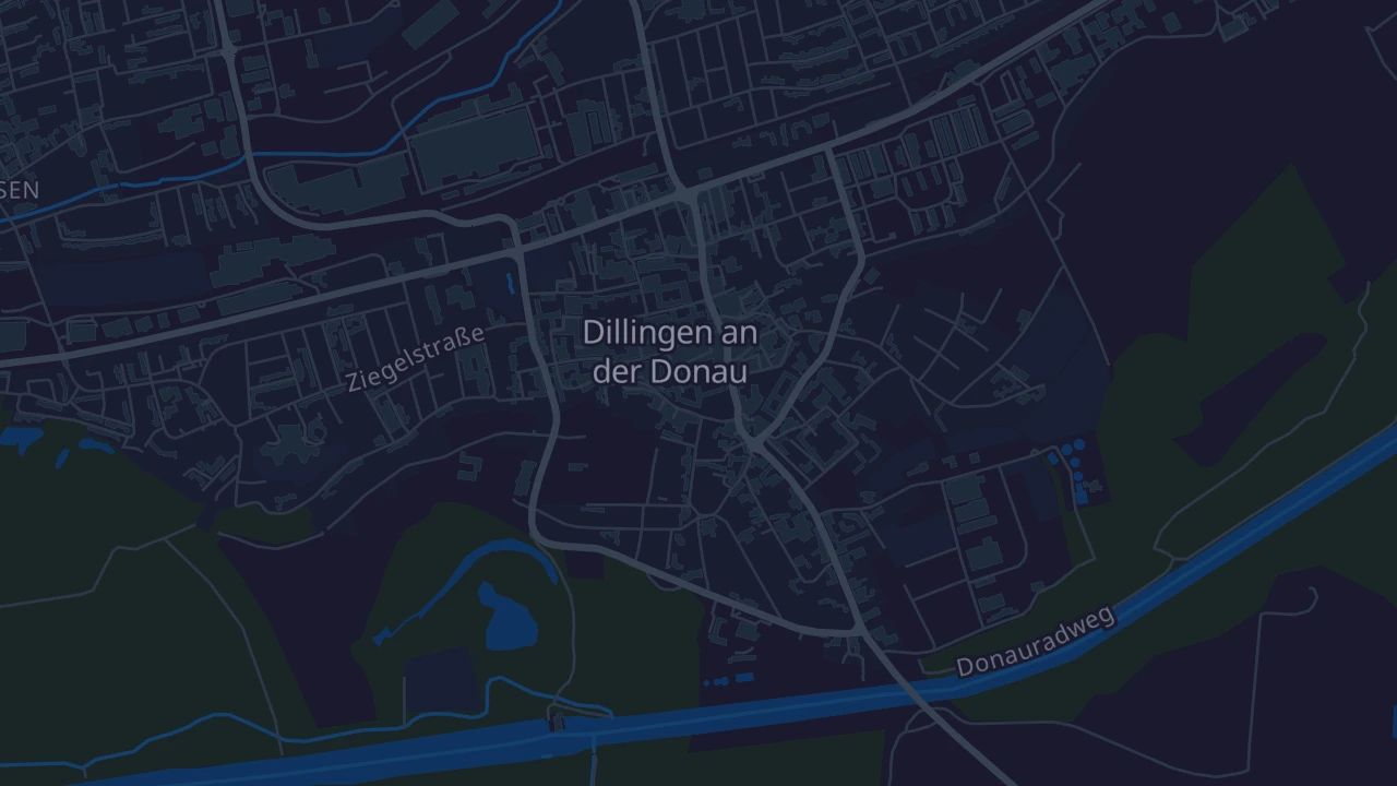 Karte von Dillingen an der Donau