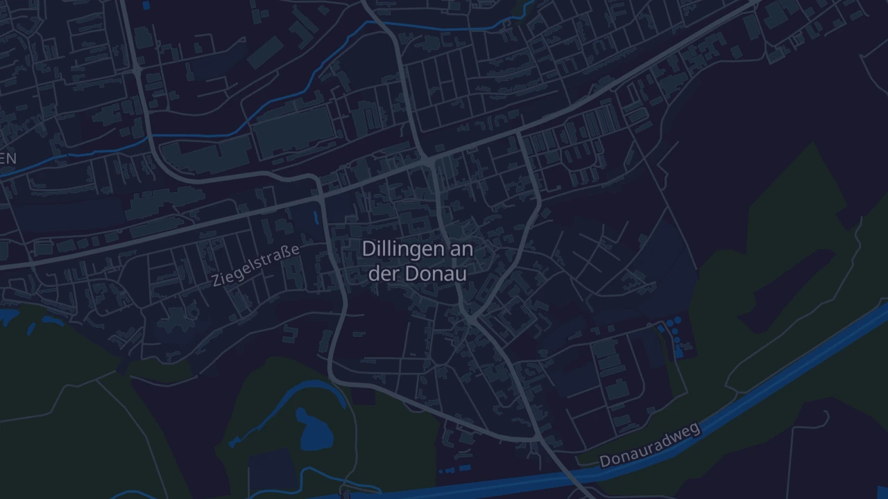 Karte von Dillingen an der Donau
