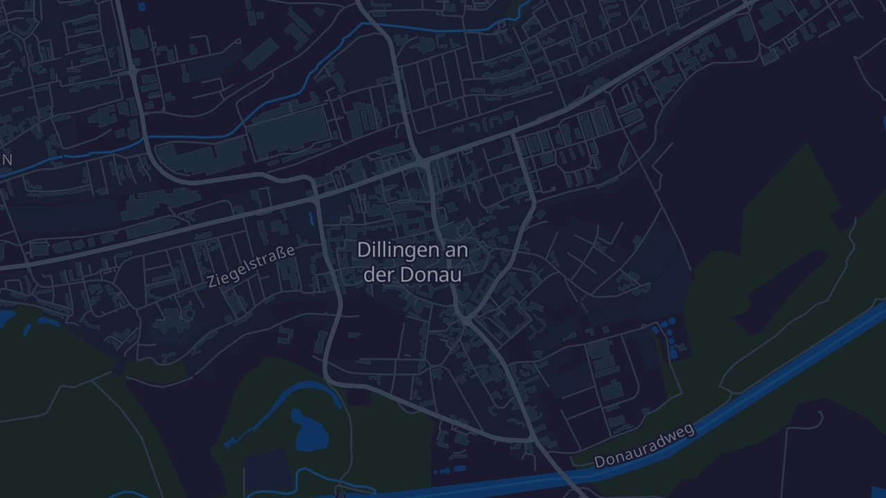 Karte von Dillingen an der Donau