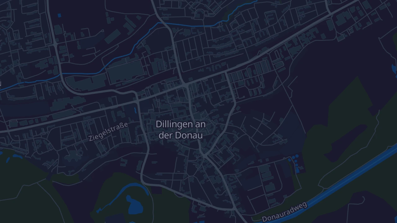 Karte von Dillingen an der Donau