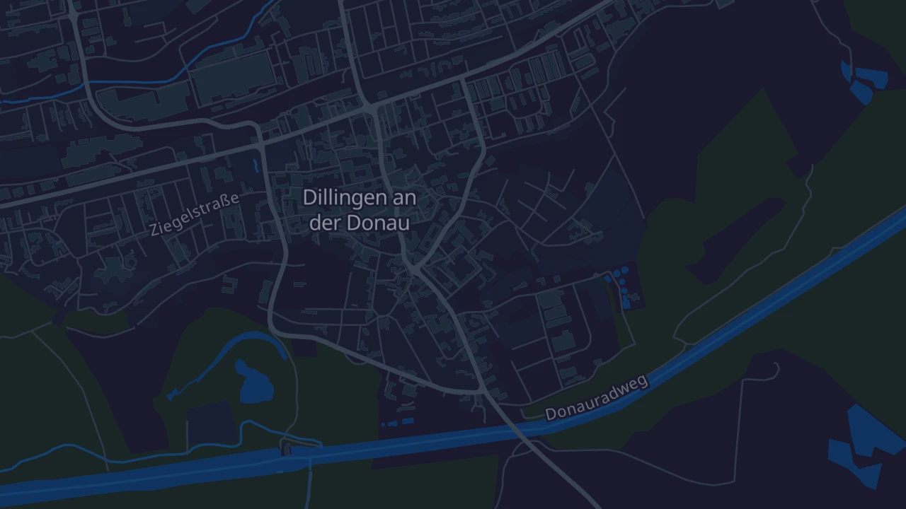Karte von Dillingen an der Donau