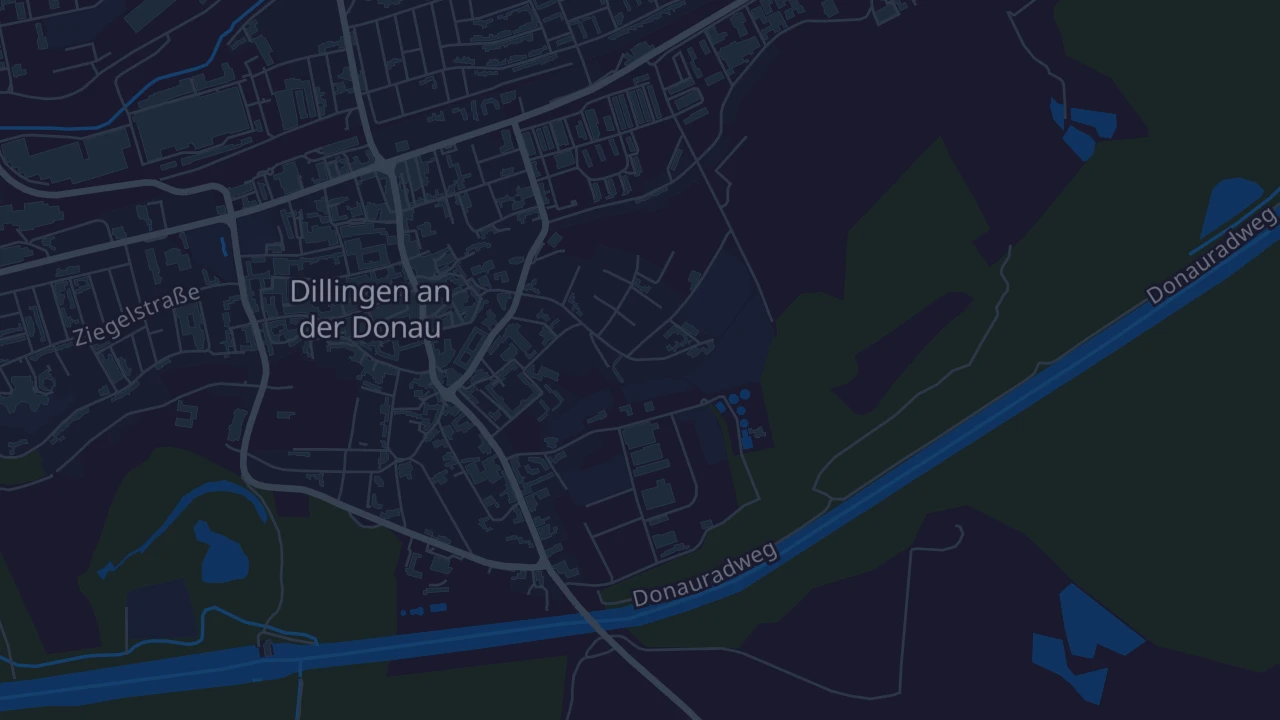 Karte von Dillingen an der Donau
