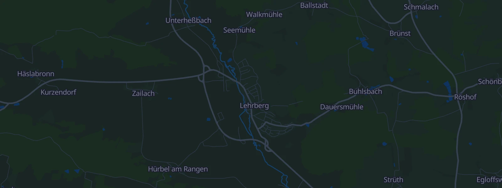 Karte von Lehrberg