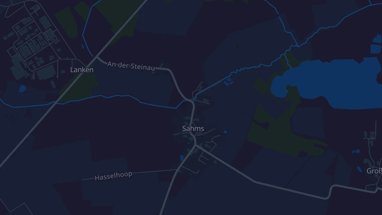 Karte von Sahms
