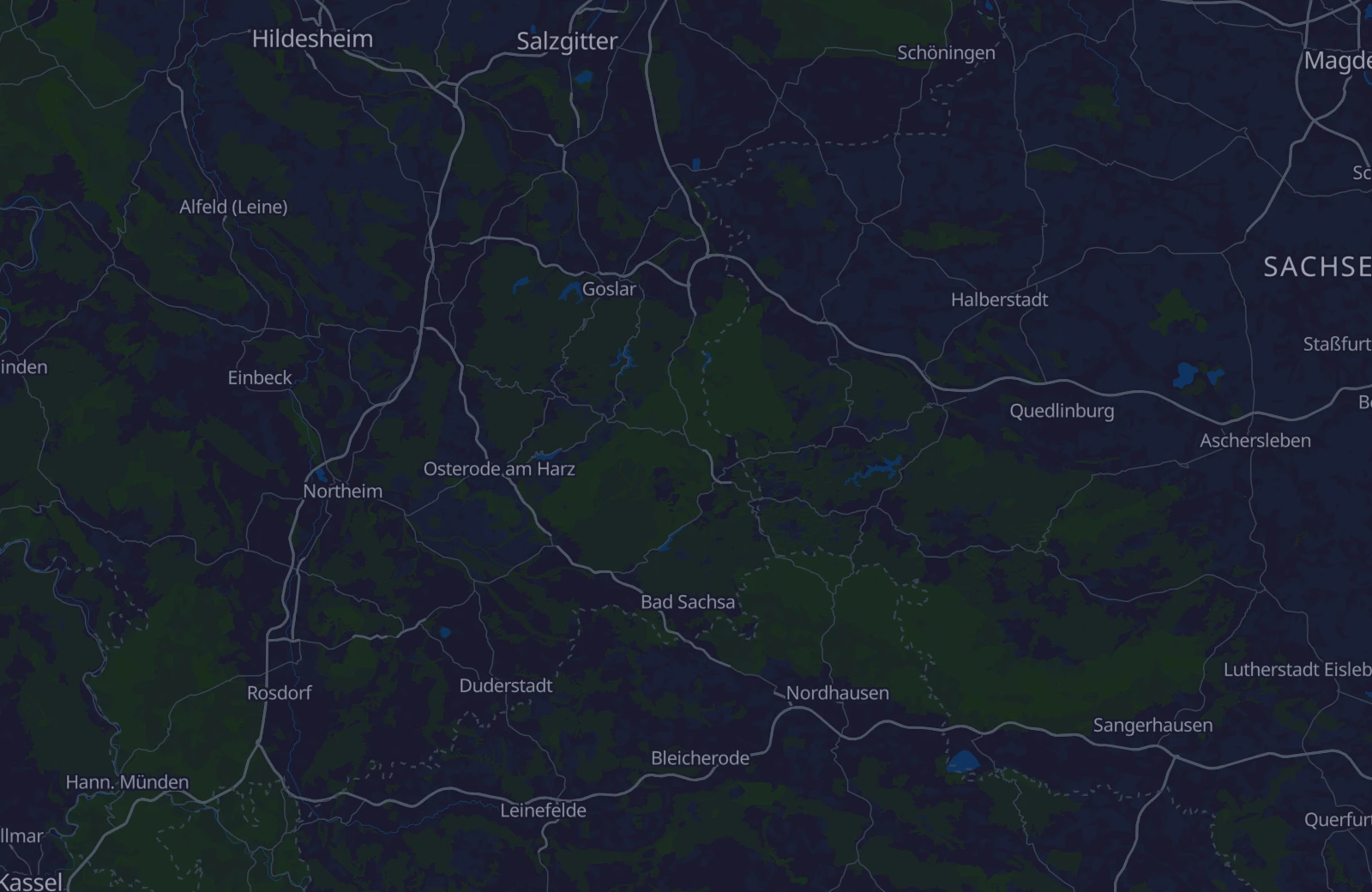 Karte: Umkreis von 32 km