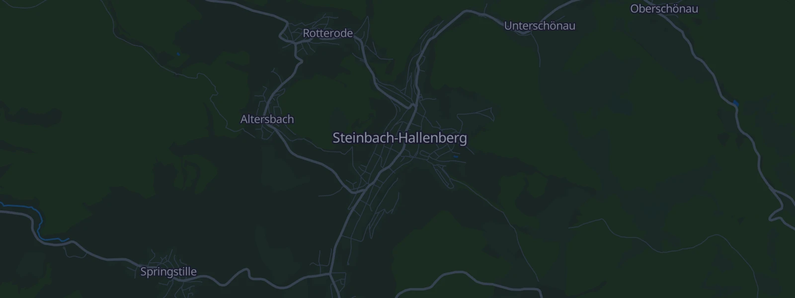 Karte von Steinbach-Hallenberg
