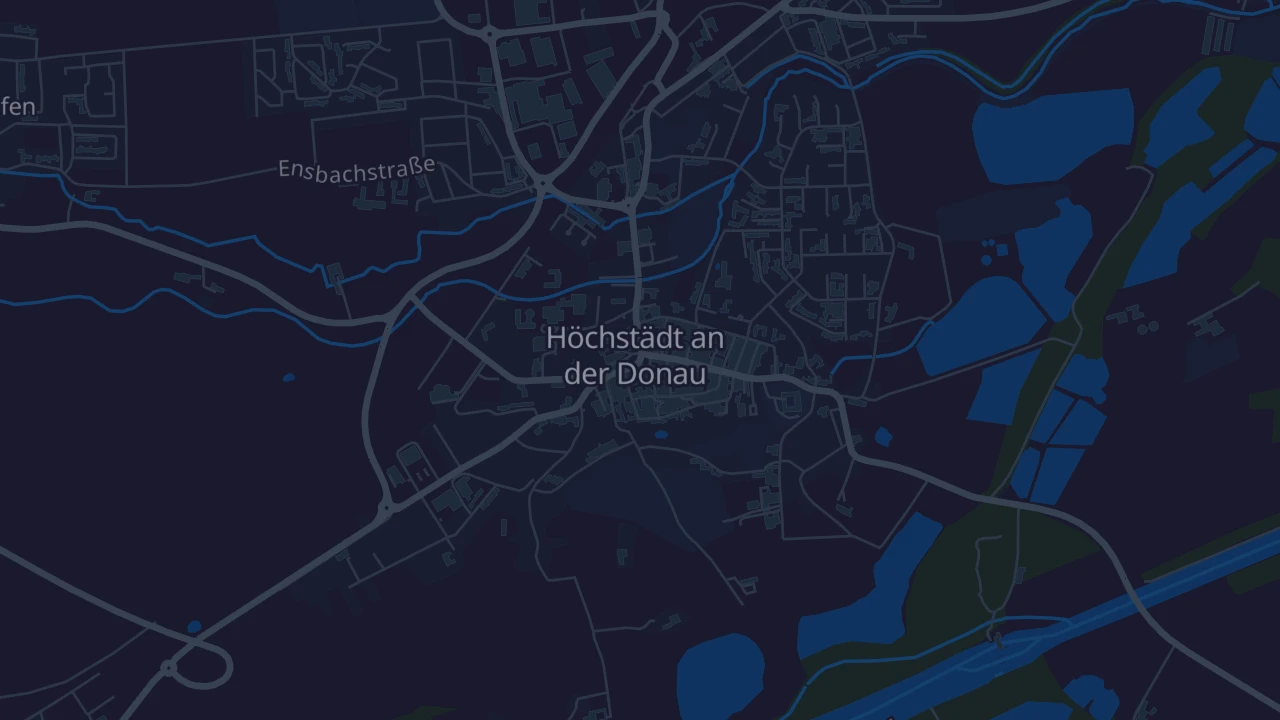Karte von Höchstädt an der Donau