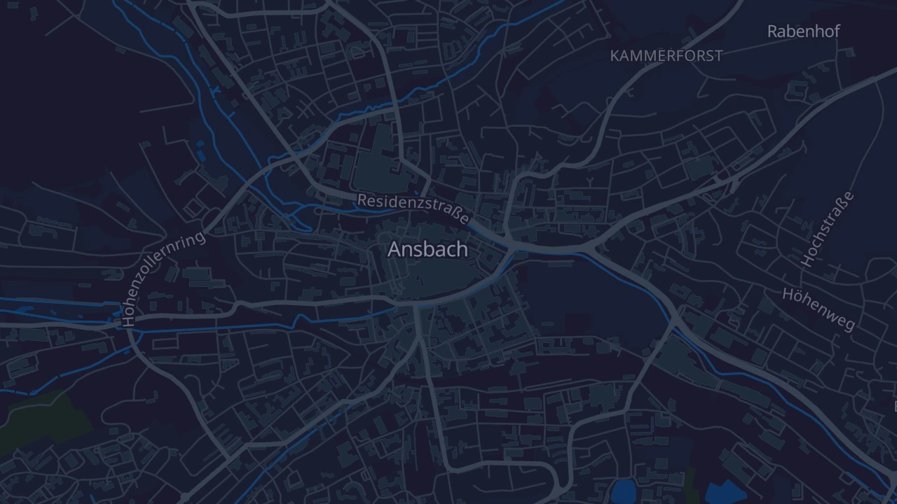 Karte von Ansbach