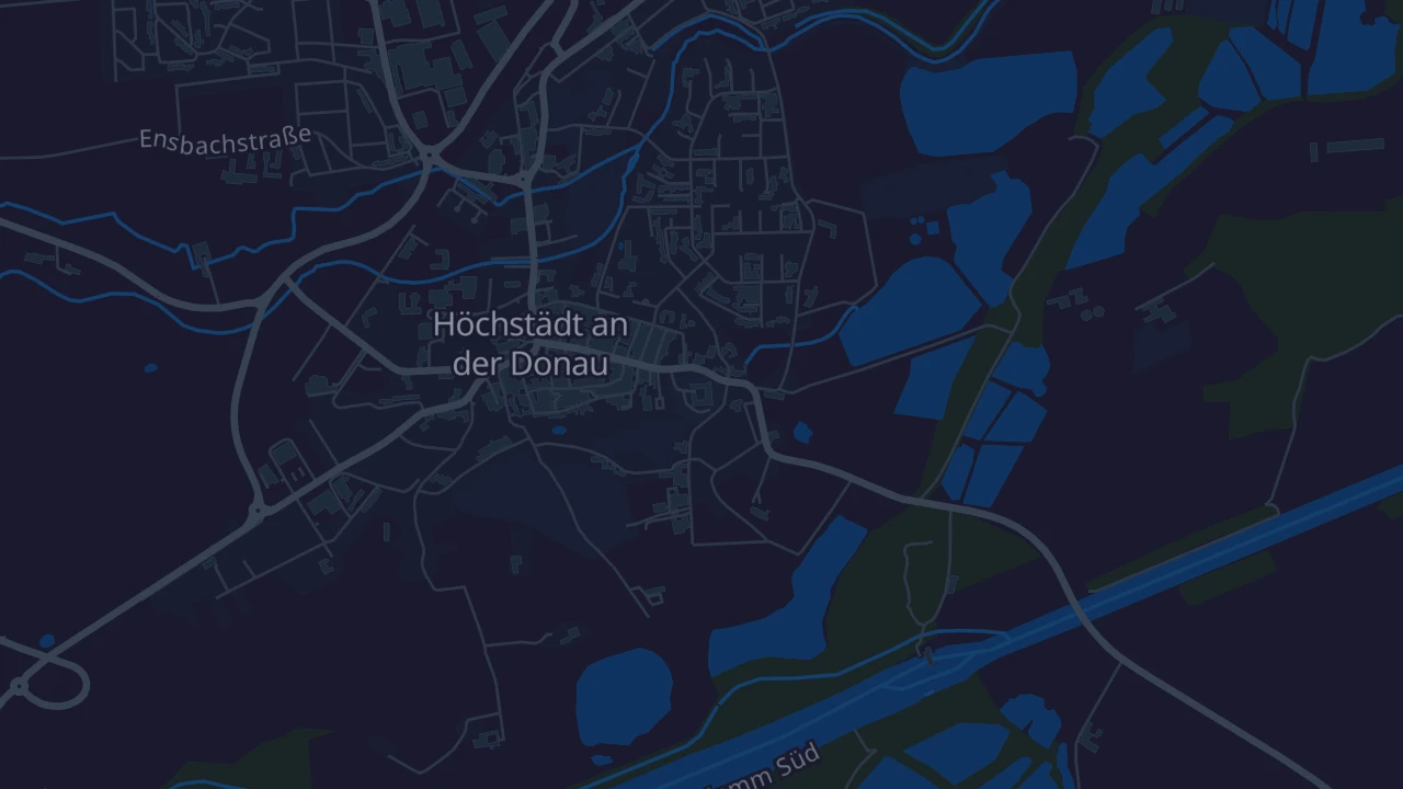 Karte von Höchstädt an der Donau