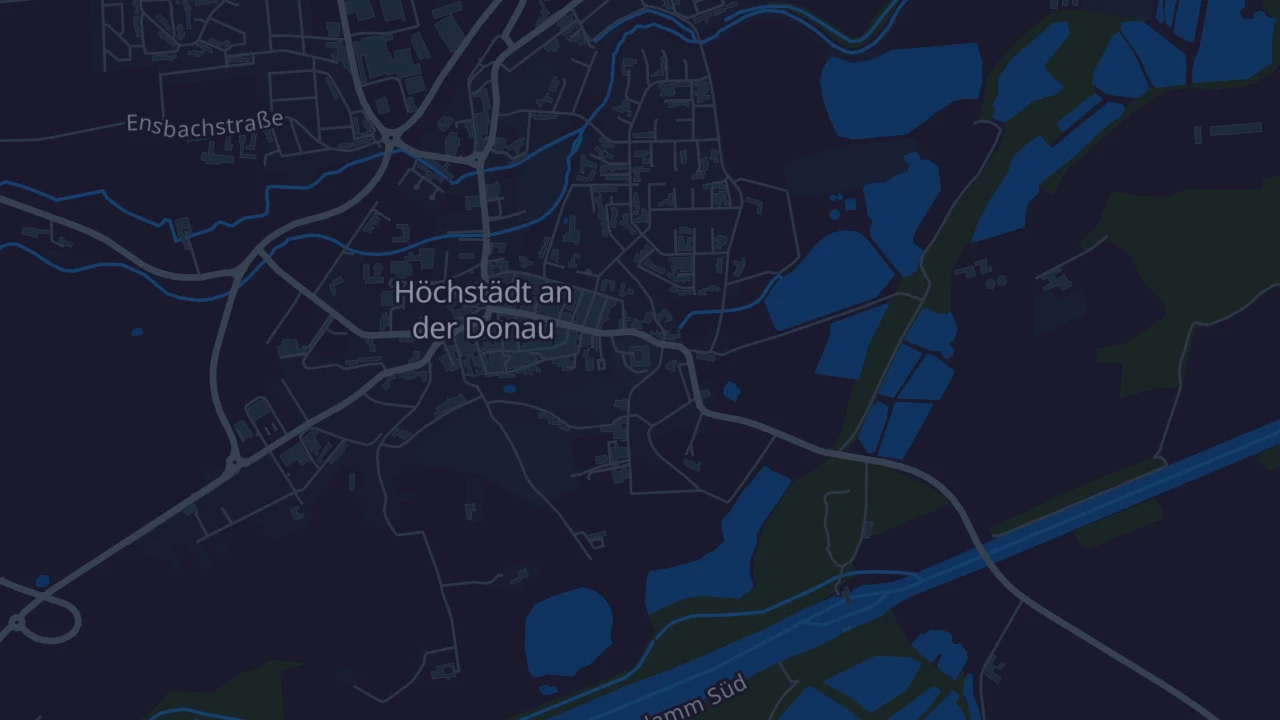 Karte von Höchstädt an der Donau