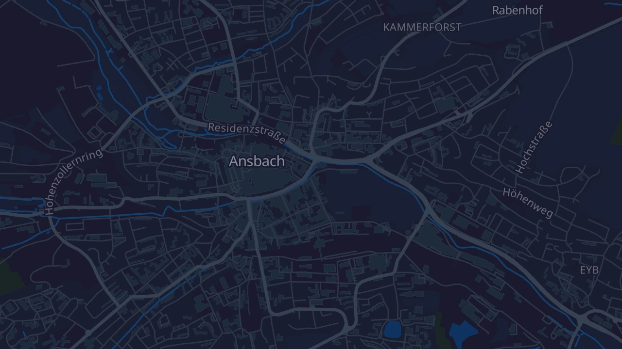 Karte von Ansbach
