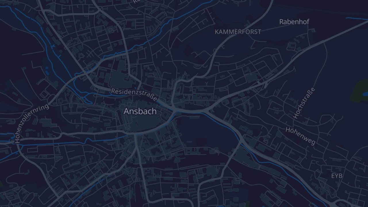 Karte von Ansbach