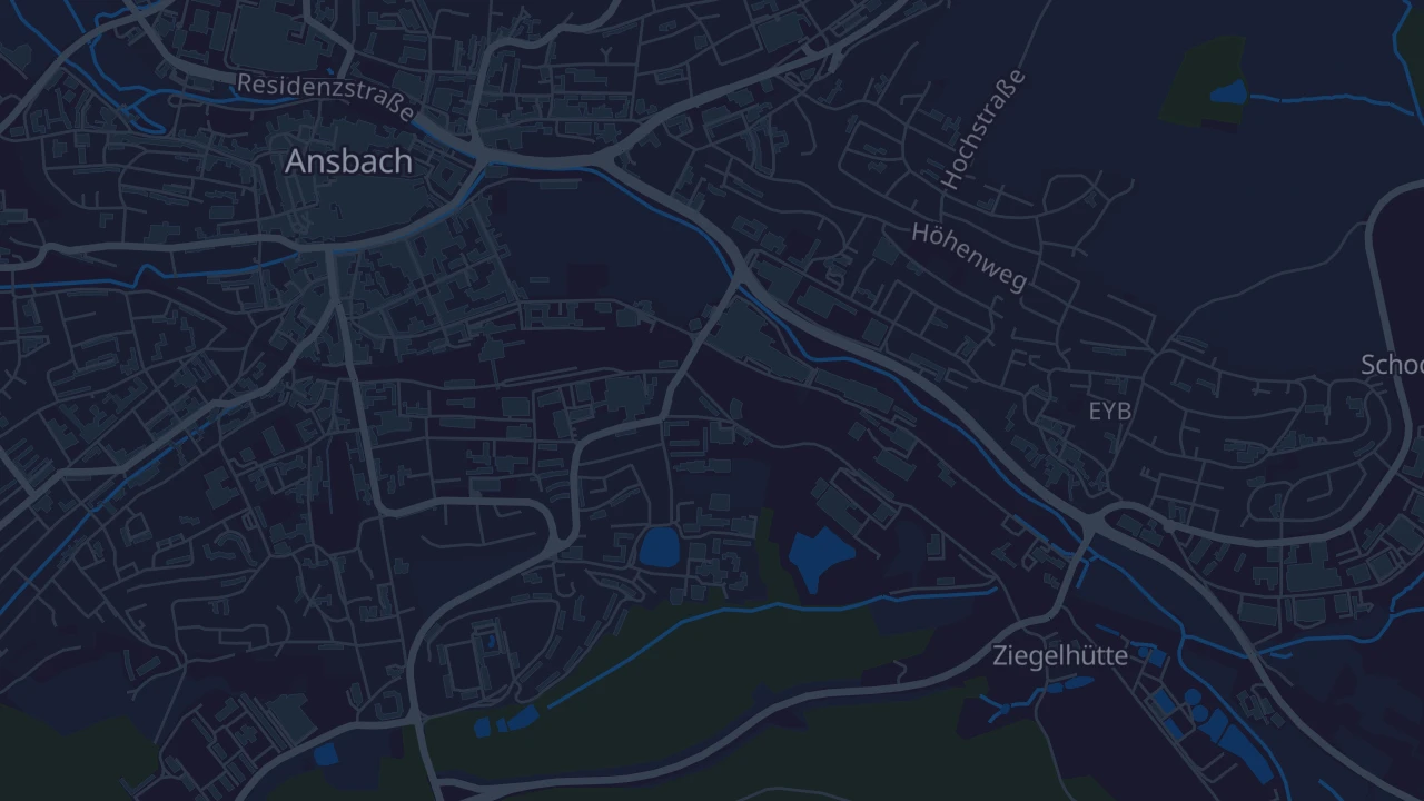 Karte von Ansbach