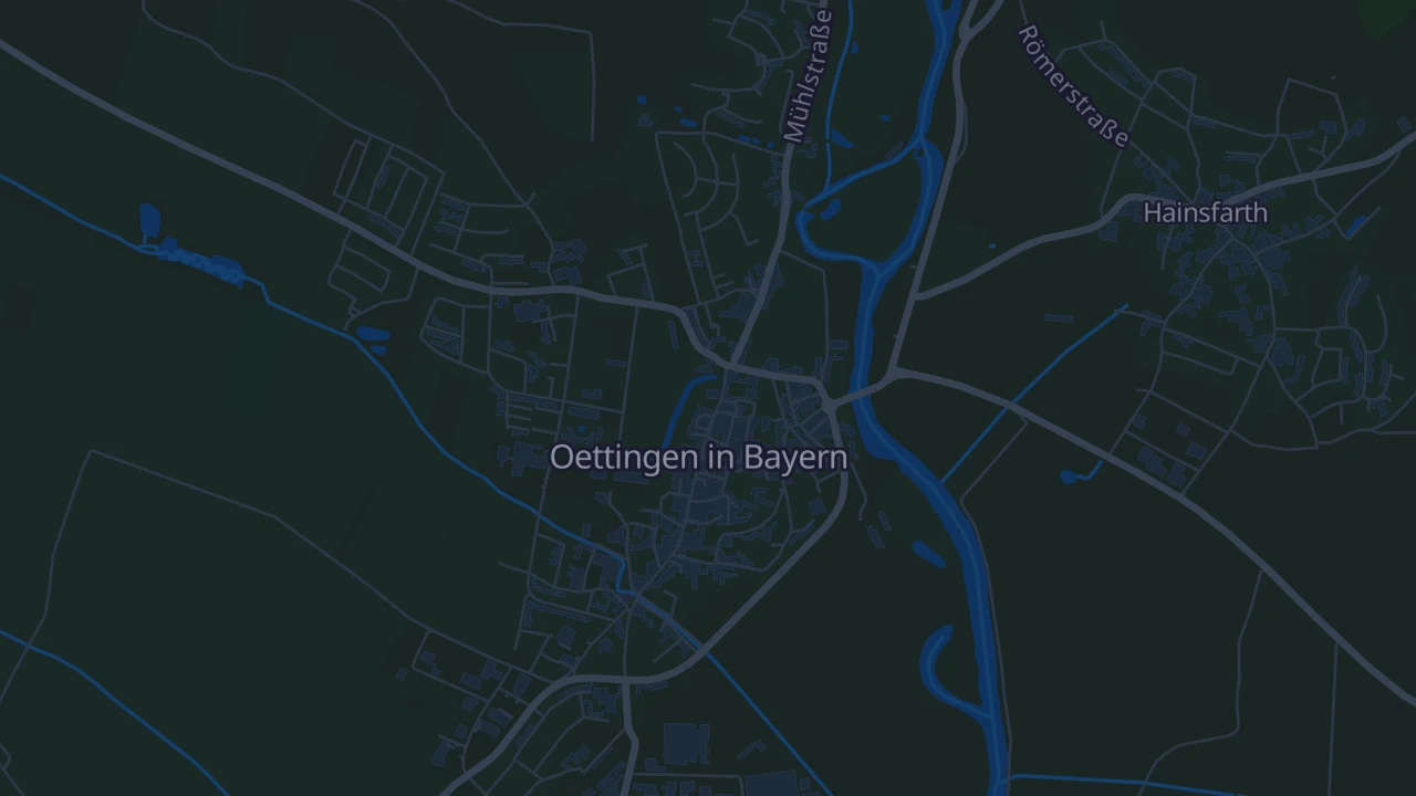 Karte von Oettingen i.Bay.