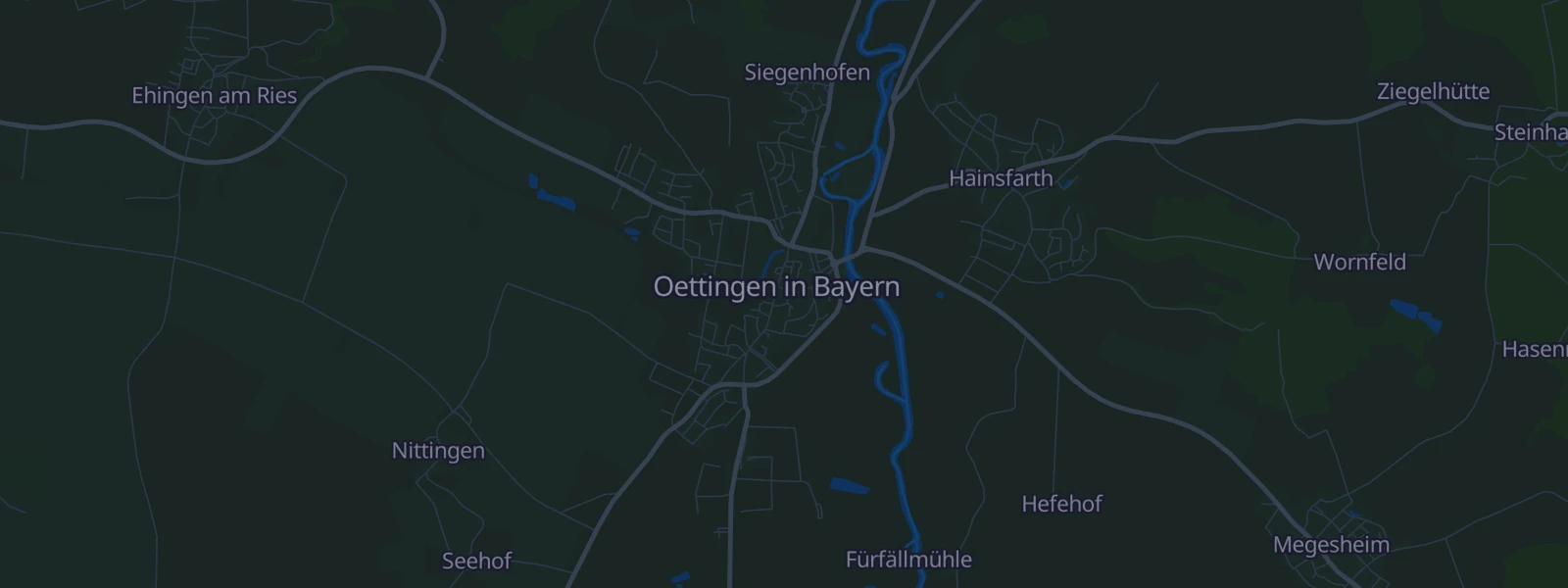 Karte von Oettingen i.Bay.