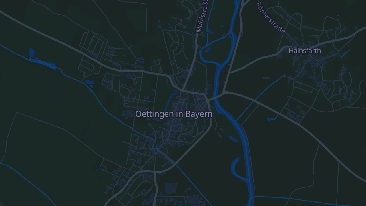 Karte von Oettingen i.Bay.