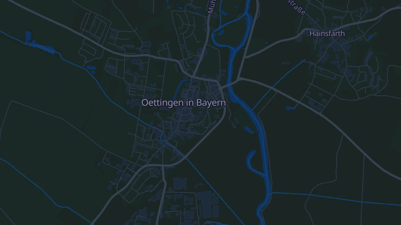 Karte von Oettingen i.Bay.