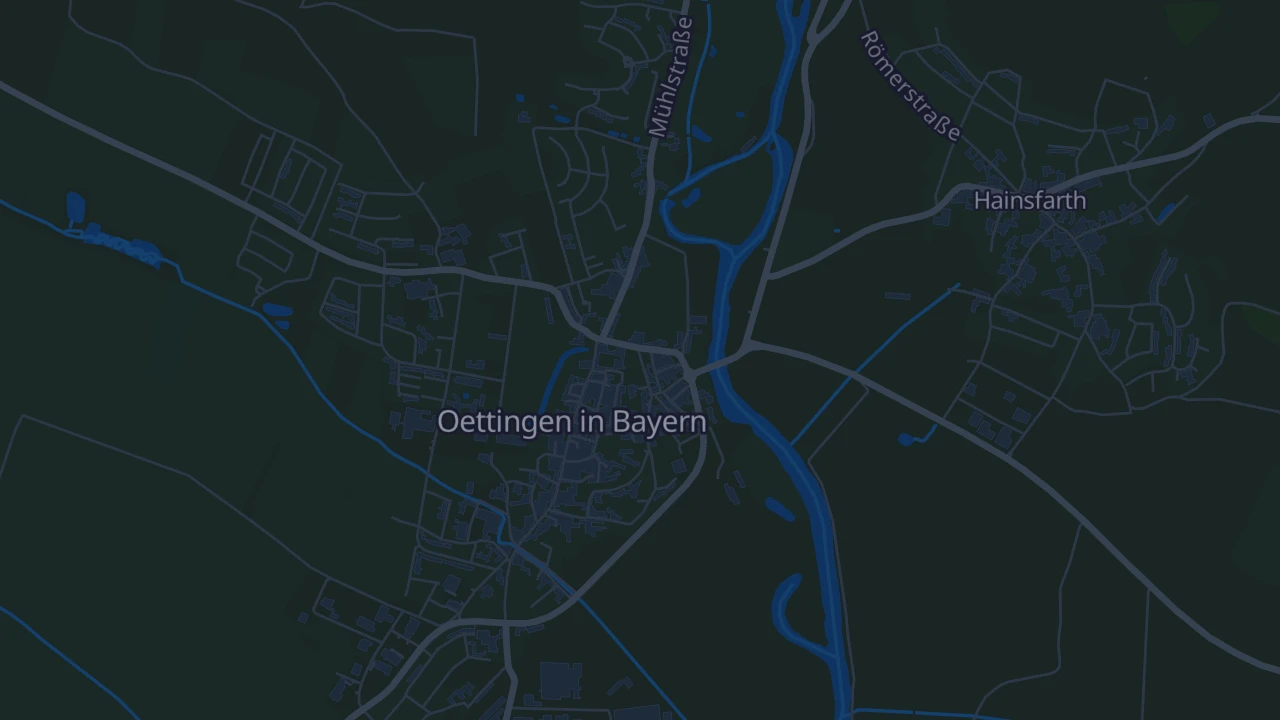 Karte von Oettingen i.Bay.